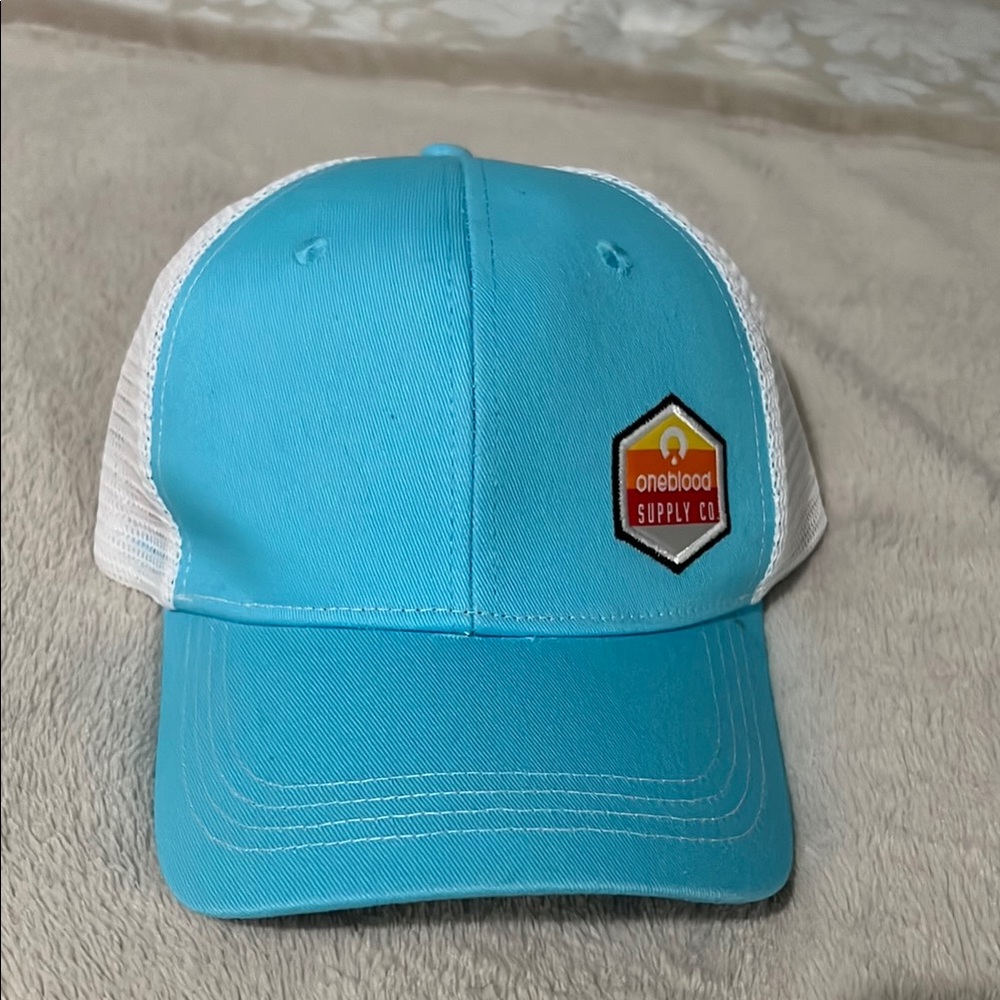 New Oneblood Supply Co Blue and White Cap